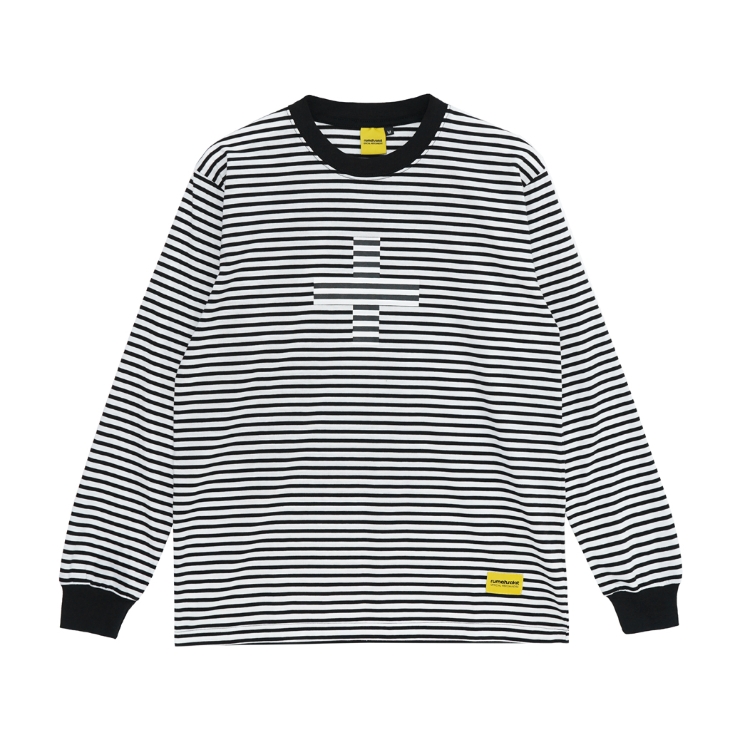 LONG SLEEVE REVERSE CROSS STRIPE